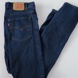 LEVI'S 510 SKINNY JEANS YOUNG MEN'S SIZE 20 30W 30L 99% COTTON
